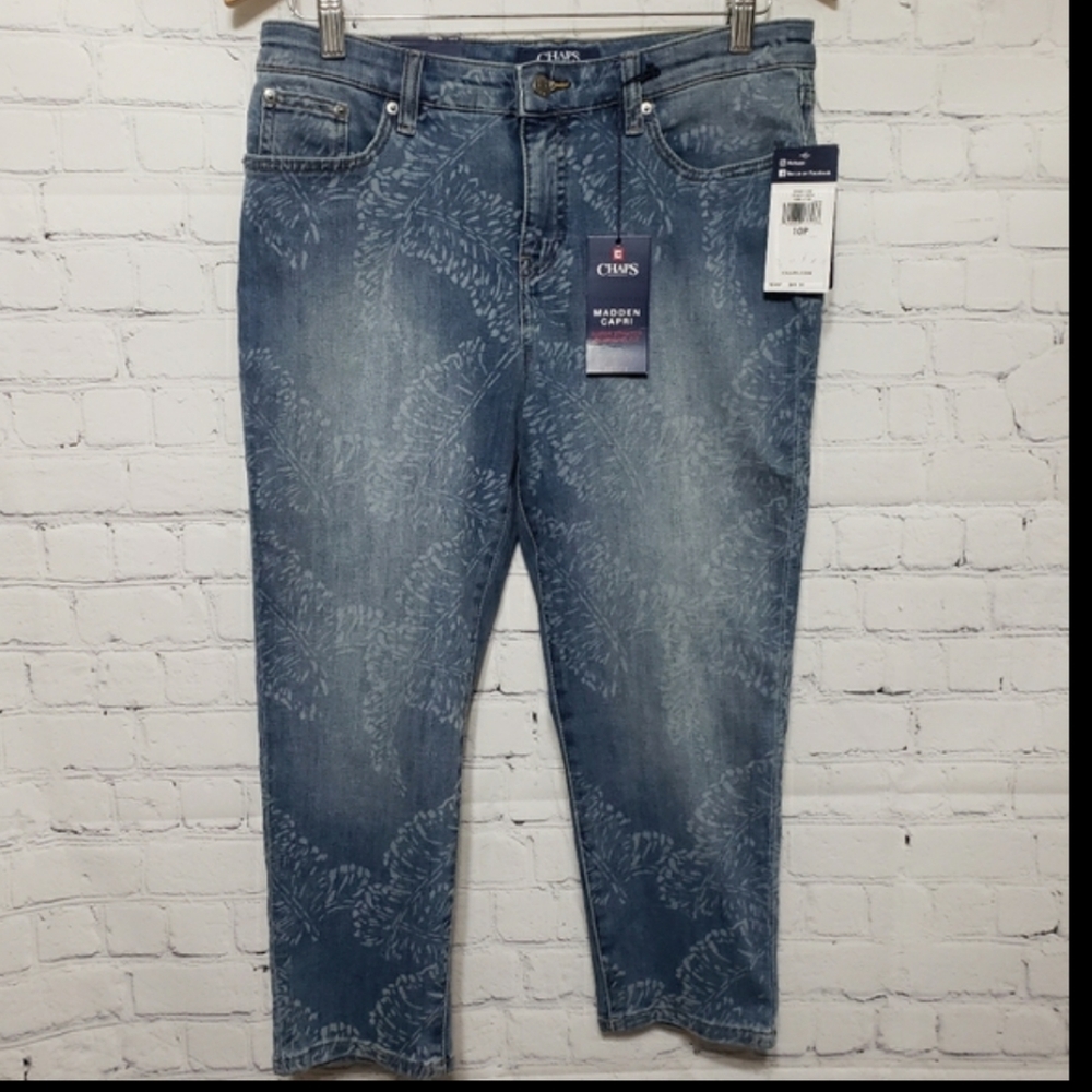 Chaps Sz 10P NWT Madden Capri